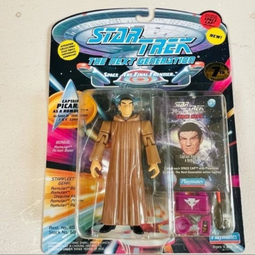 Star Trek Captain Picard Romulan Playmates 1994 Vintage Figure Collectible